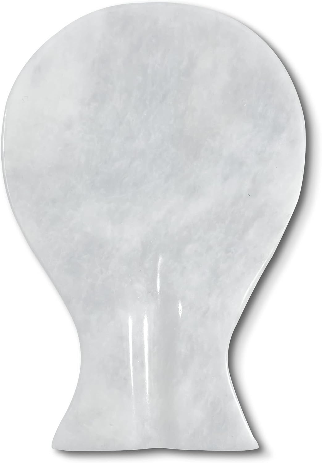 Luxury Handmade Cloudy White Marble Spoon Rest for Kitchen Counter, Cooking Utensil Holder for Stove Top, Spatula, Tongs Keeper Countertop Spoon Holder