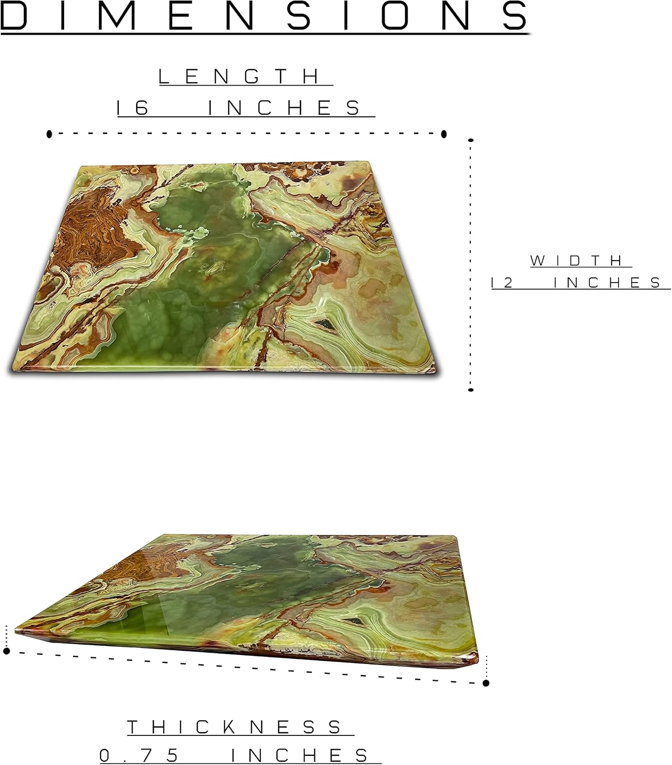 Multi Green cutting board Best cheese - Pastry board and dough rolling Tray for Kitchen & Housewarming Gifts with Handmade Edges & Non-Slip Scratch Proof Pad 12x16