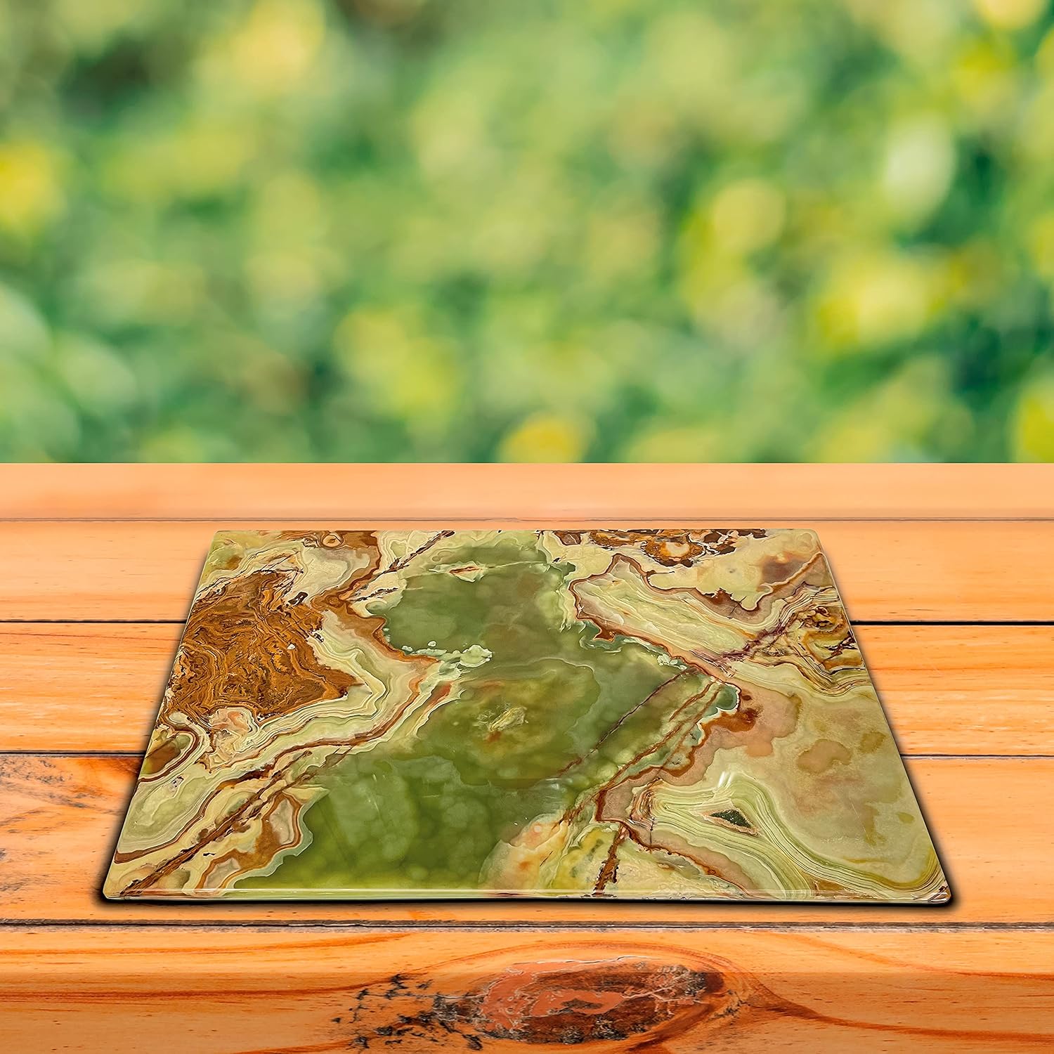 Multi Green cutting board Best cheese - Pastry board and dough rolling Tray for Kitchen & Housewarming Gifts with Handmade Edges & Non-Slip Scratch Proof Pad 12x16