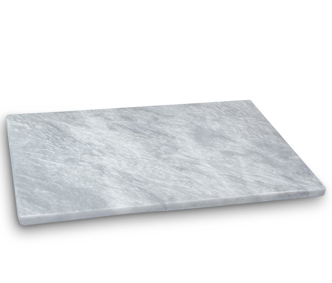 White Marble Cutting Board, Cheese Board Serving Tray, Large Stone Pastry Slab