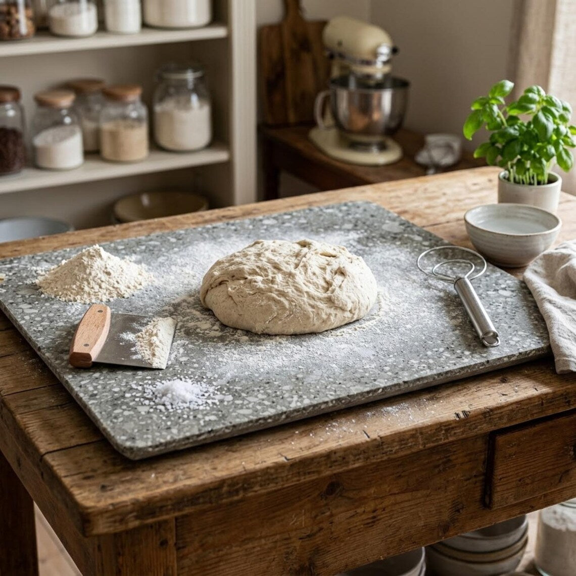Oceanic Fossil Cutting Board, Marble Serving Platter, Wedding Gift Cheese Board Tray