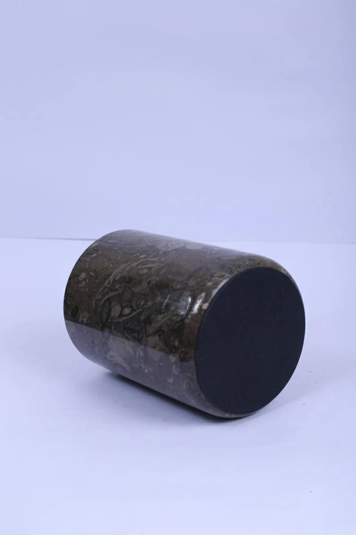 Oceanic Fossil Utensil Holder, Marble Wine Chiller, Heavy Stone Flower Vase