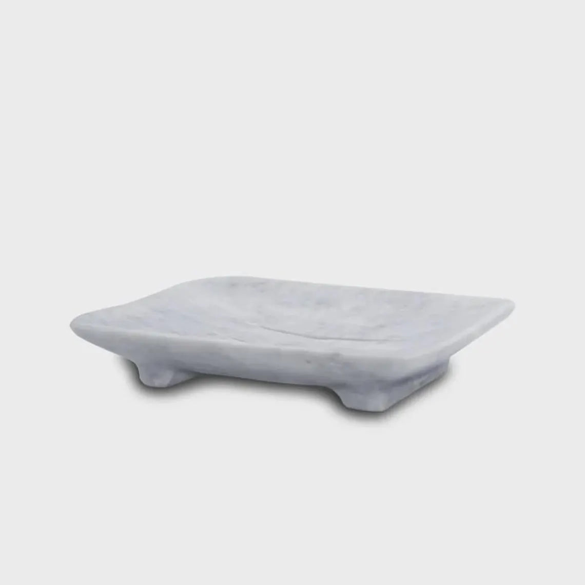 White Onyx Soap Dish, Marble Soap Saver Tray, Heavy Stone Bathroom Counter Organizer