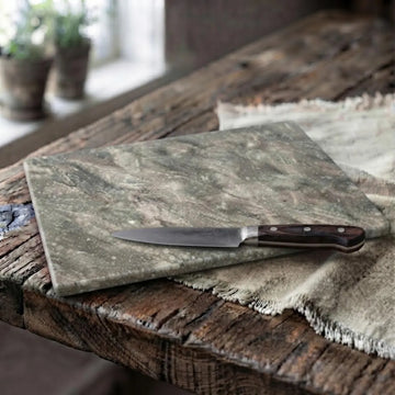 Oceanic Fossil Cutting Board, Marble Serving Platter, Wedding Gift Cheese Board Tray