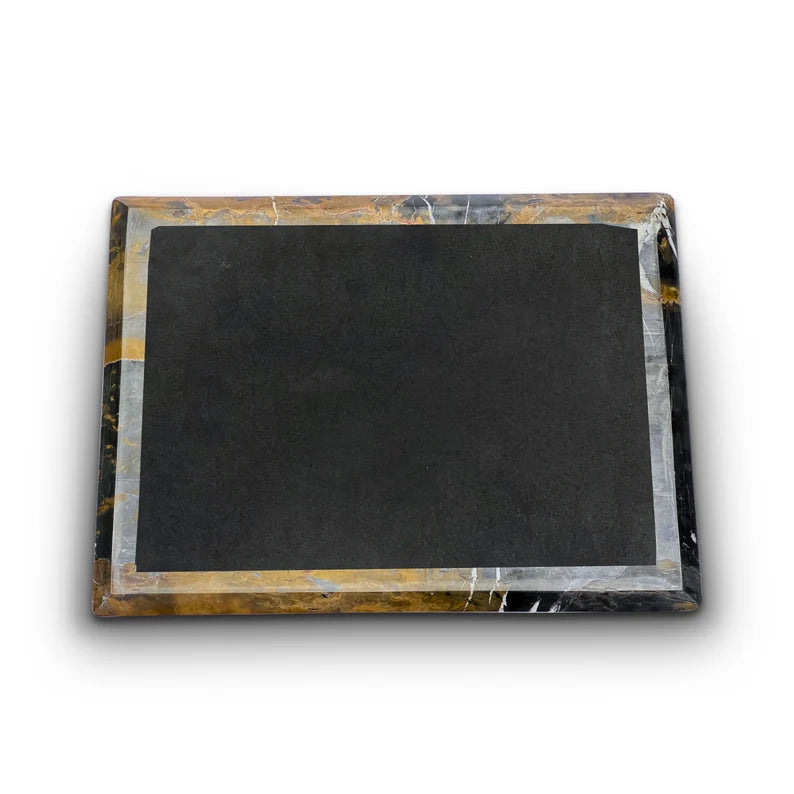Black Marble Cutting Board, Cheese Board Serving Tray, Large Stone Pastry Slab